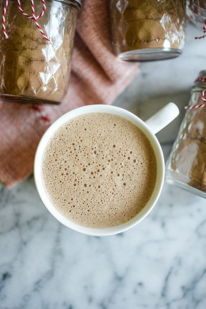 This collagen hot chocolate mix is perfect for holiday gifting, easy to put together, and totally Paleo friendly and dairy free!