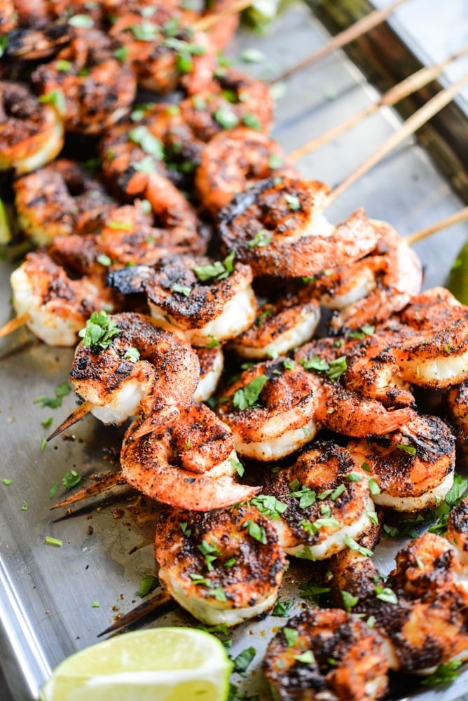 Blackened Shrimp Skewers - Fed & Fit