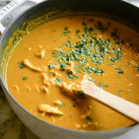 Meal Prep Curried Butternut Squash Soup