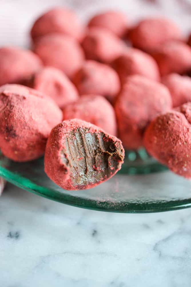 Strawberry truffles on sale