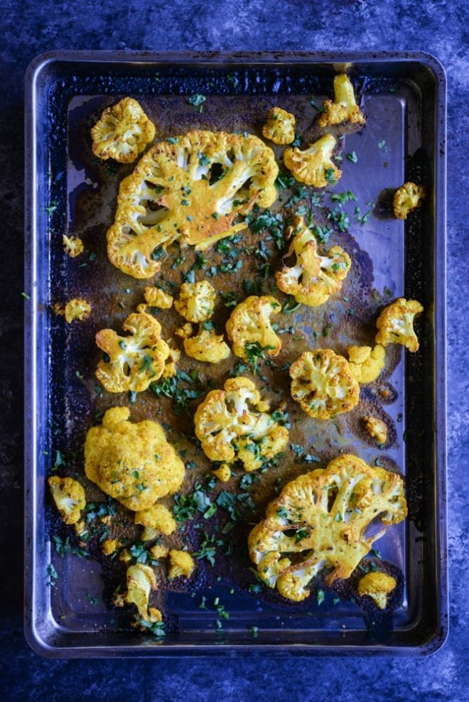 Curried Roasted Cauliflower