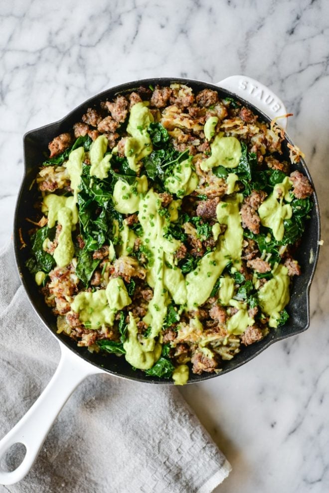 Chorizo Potato Breakfast Skillet - Girl With The Iron Cast