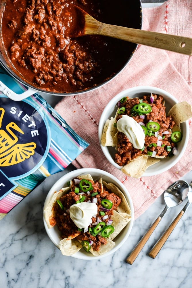 healthy super bowl roundup Frito pie