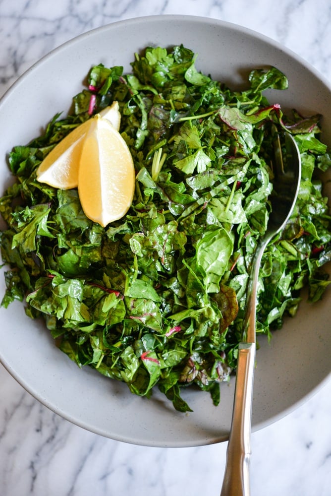 3 Greens Refrigerator Salad