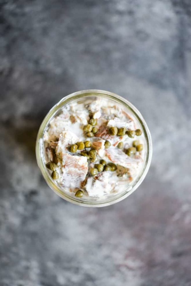 Smoked Herring Mason Jar Salads