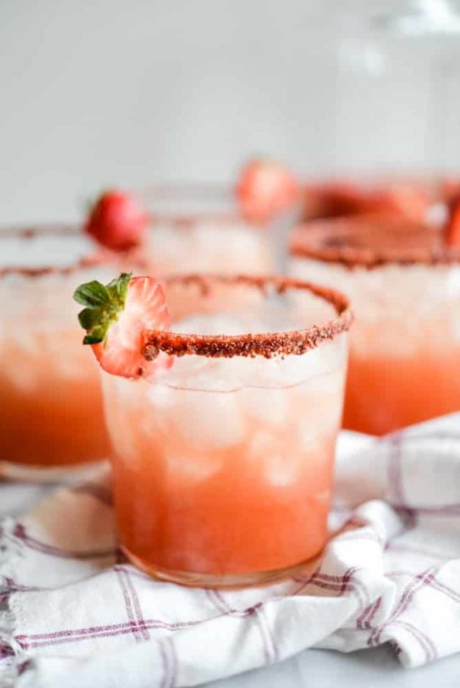 Sparkling rosé margaritas