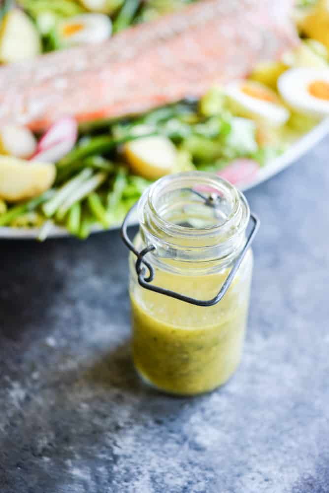 Big Batch Salmon Nicoise Salad Lemon Dill Vinaigrette