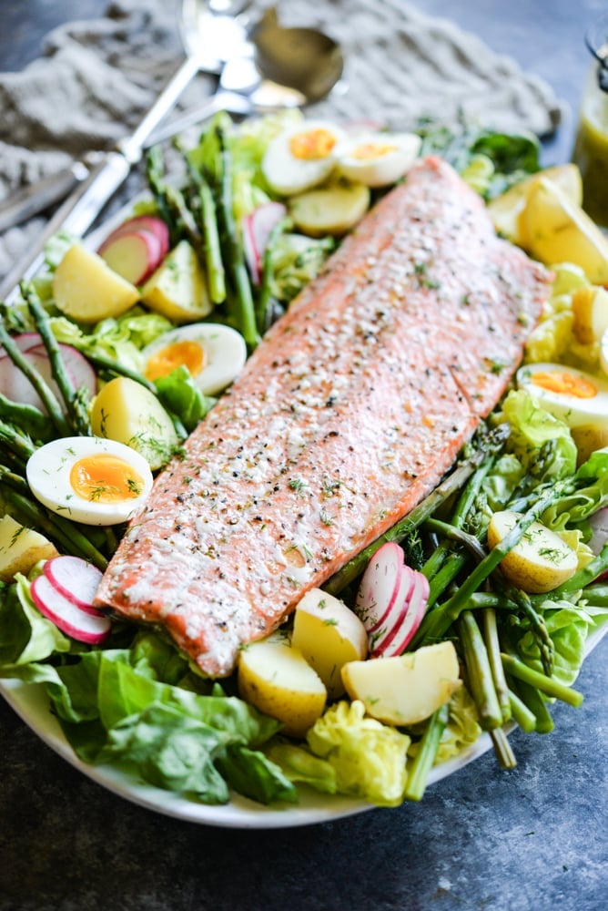 Big Batch Salmon Nicoise Salad