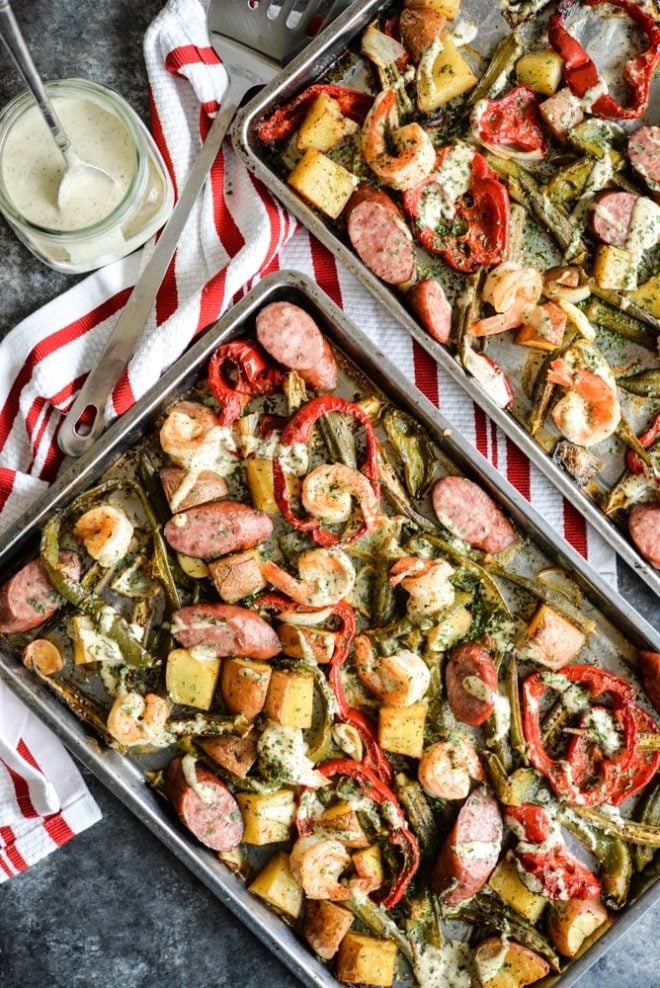 Cajun Shrimp Sheet Pan Dinner Recipe