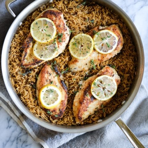 One Pan Lemon Chicken and Rice - Fed & Fit
