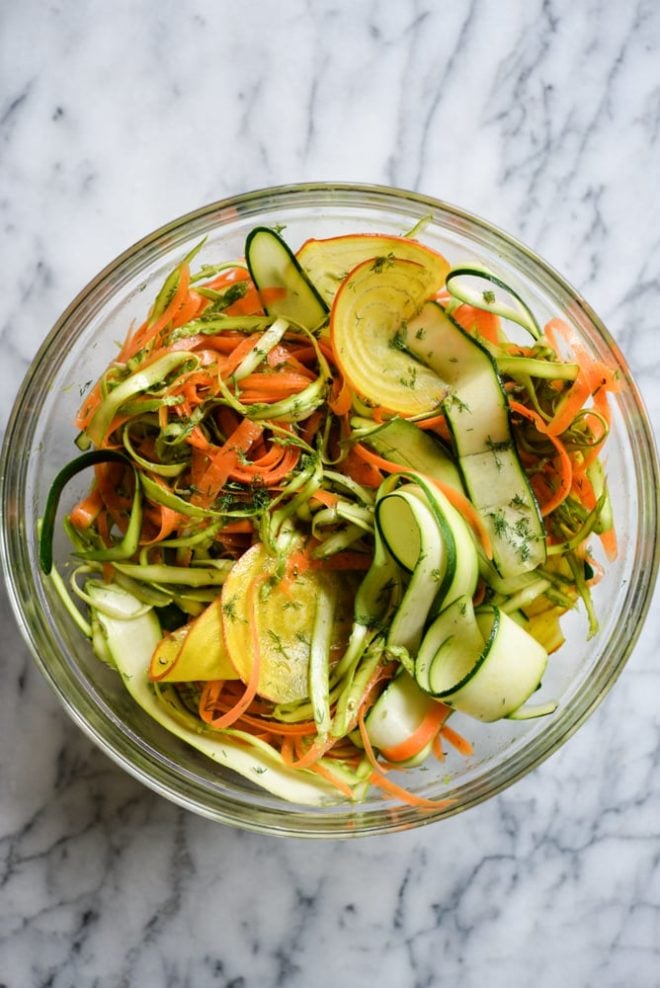 Spring Shaved Veggie Salad