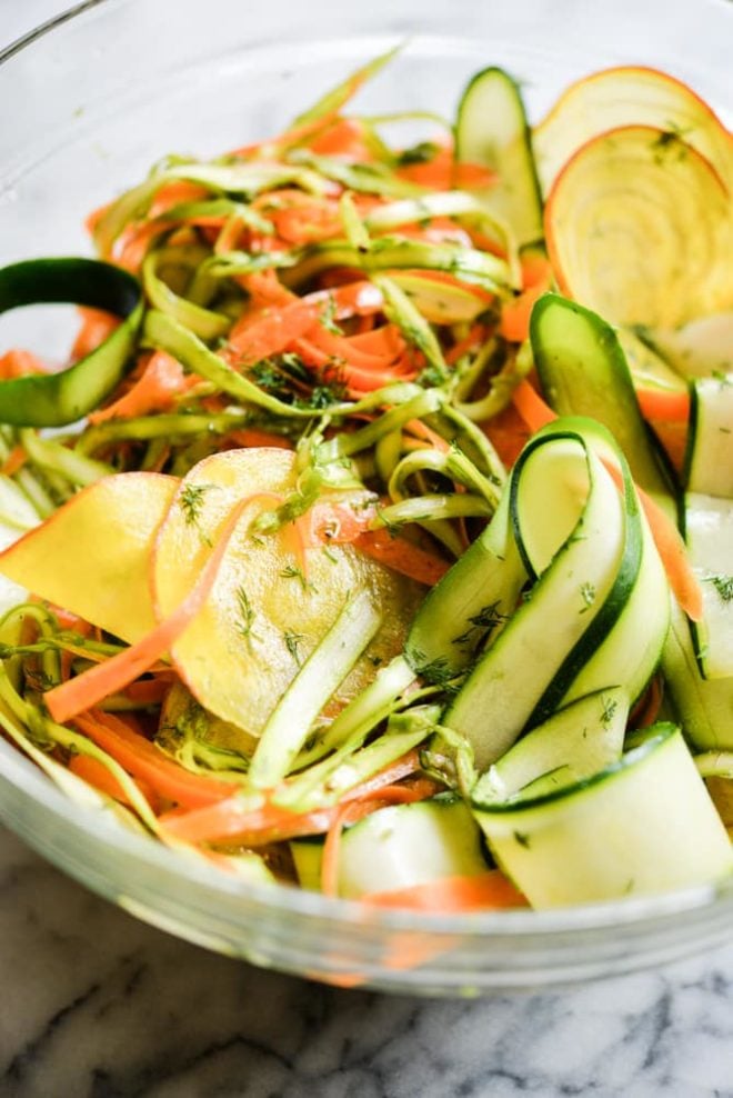 Spring Shaved Veggie Salad