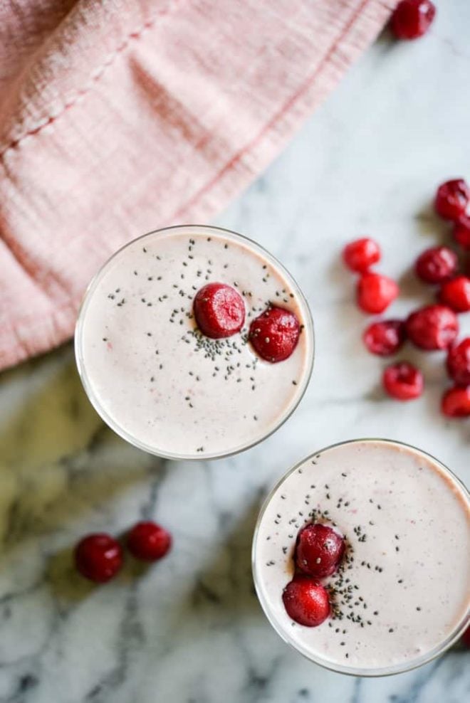 Tart Cherry Protein Smoothie - Fed & Fit