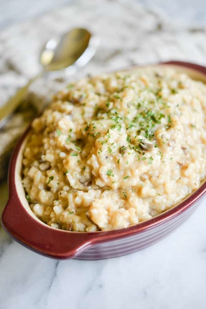 No-Stir Mushroom Risotto