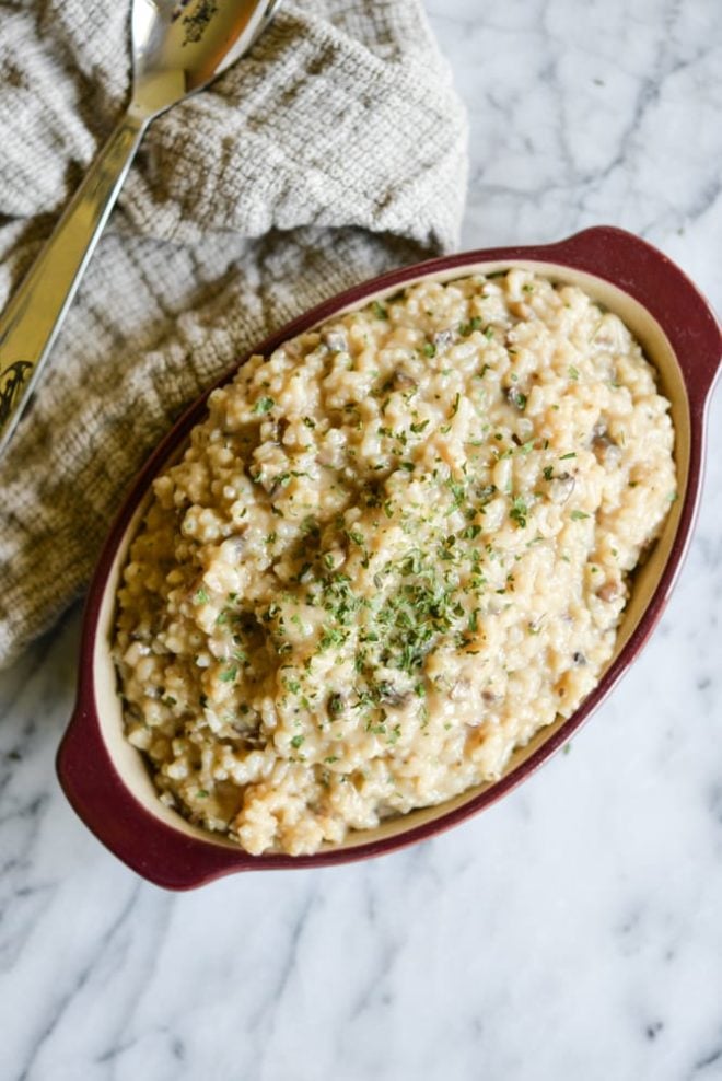 No-Stir Creamy Lemon & Herb Baked Risotto