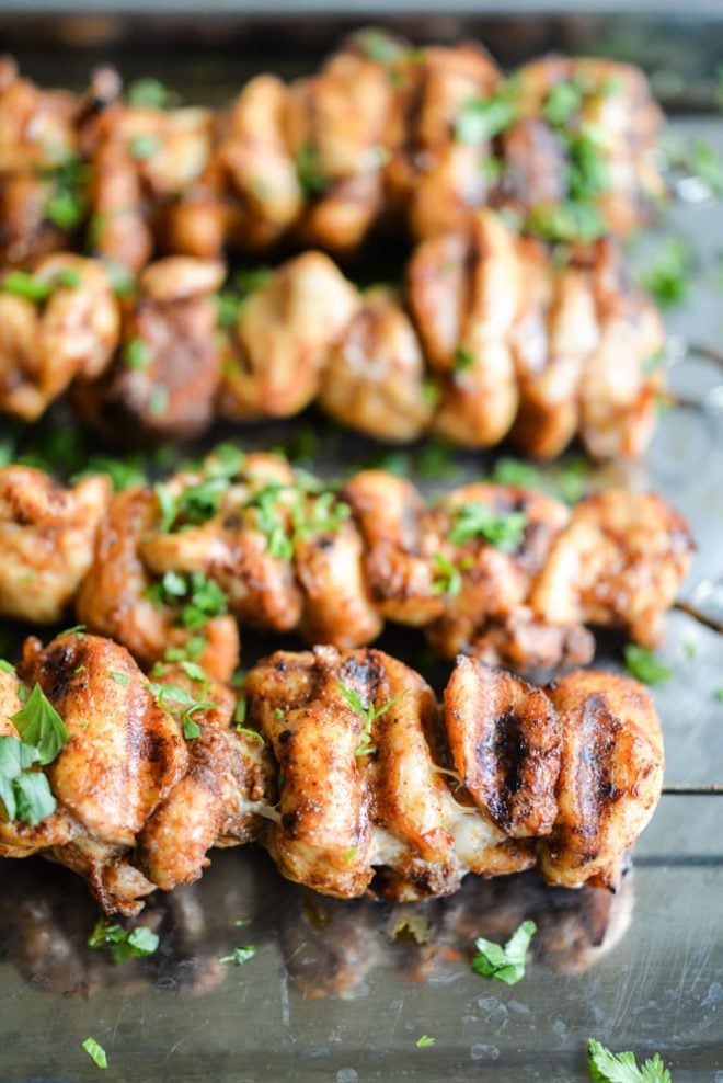 Smoky BBQ Grilled Chicken Kabobs (No Marinade) - Life, Love, and Good Food