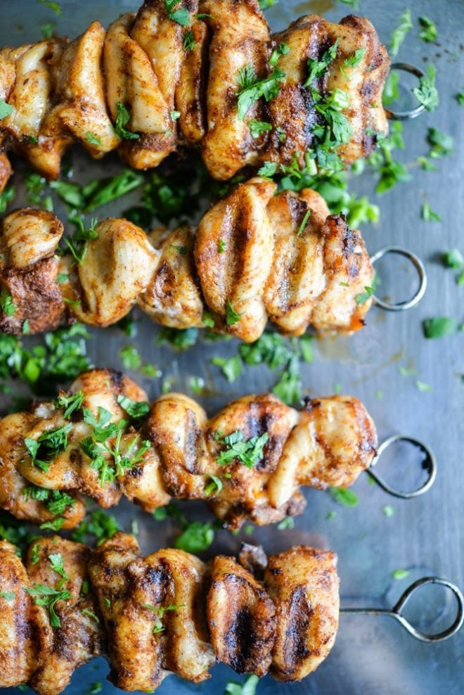 Smoky chicken kabobs