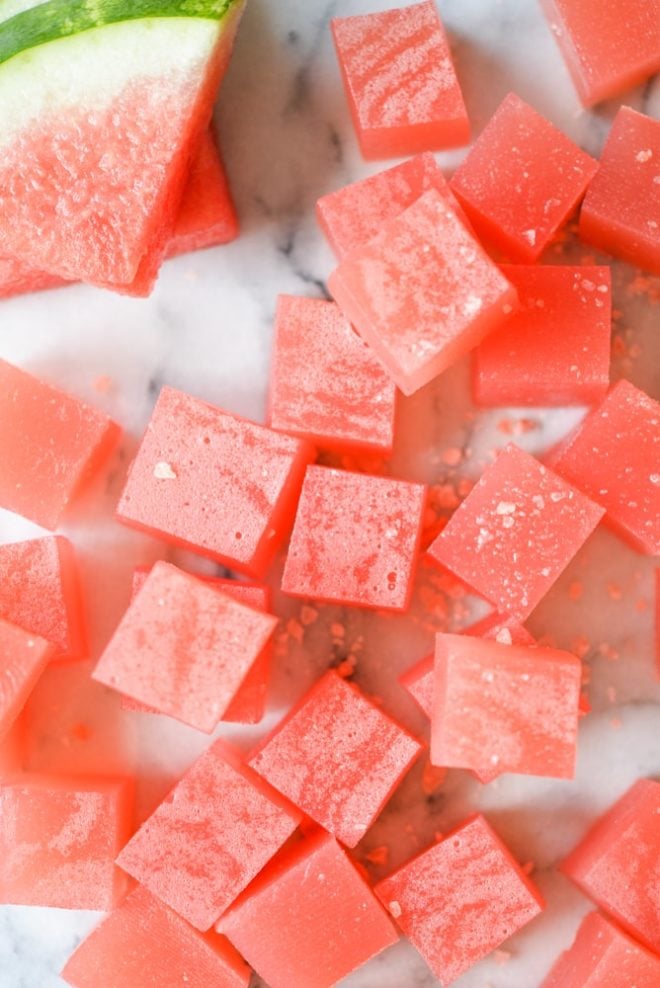 Sparkling Watermelon Jello Shots | Fed & Fit