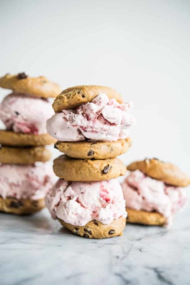 Gluten Free Strawberry Ice Cream Sandwiches