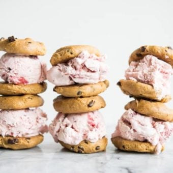 Gluten Free Strawberry Ice Cream Sandwiches