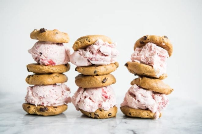 Gluten Free Strawberry Ice Cream Sandwiches