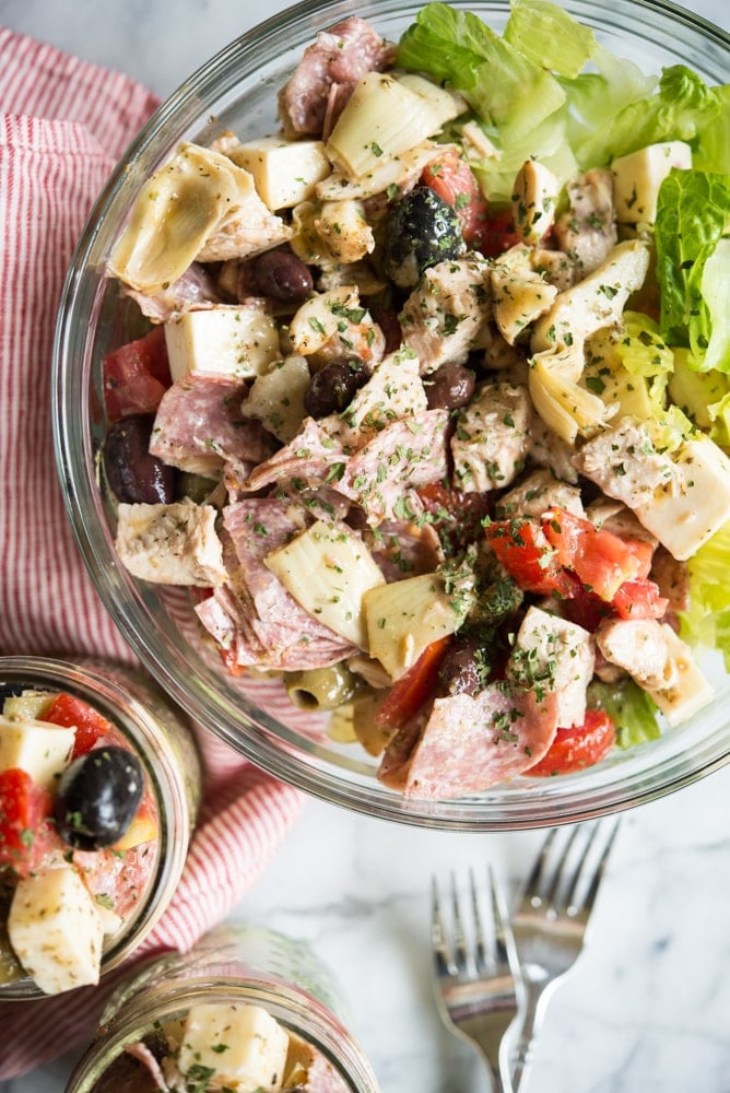 Mason Jar Antipasto Salad