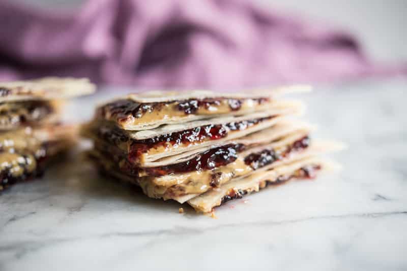 Peanut Butter and Jelly Quesadillas