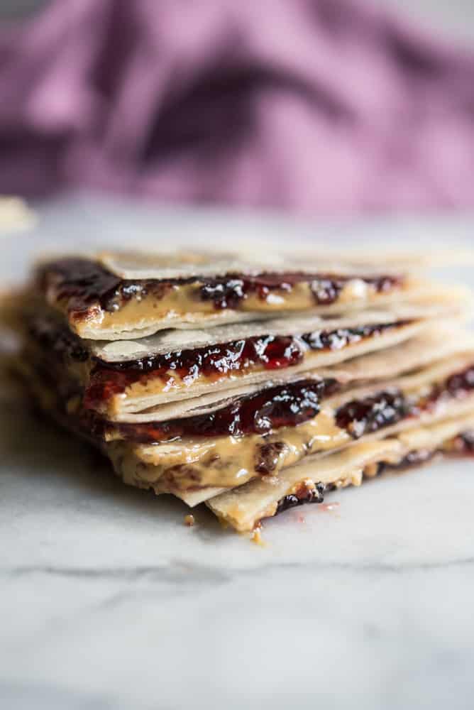 Peanut Butter and Jelly Quesadillas