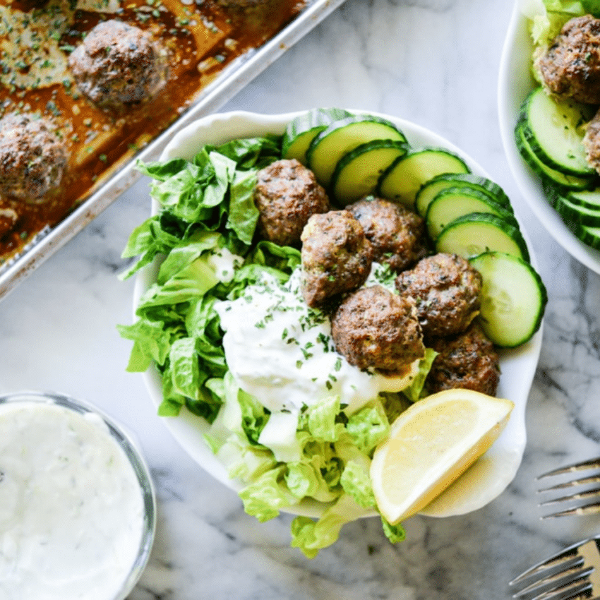 Greek Beef Meatball Recipe Fed & Fit