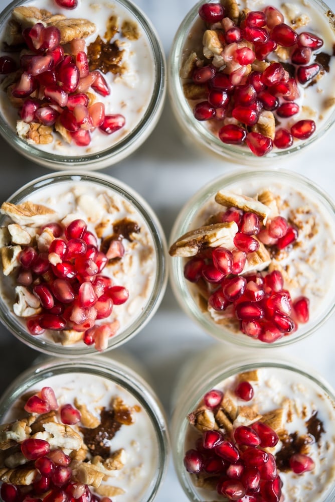 maple pecan overnight oats