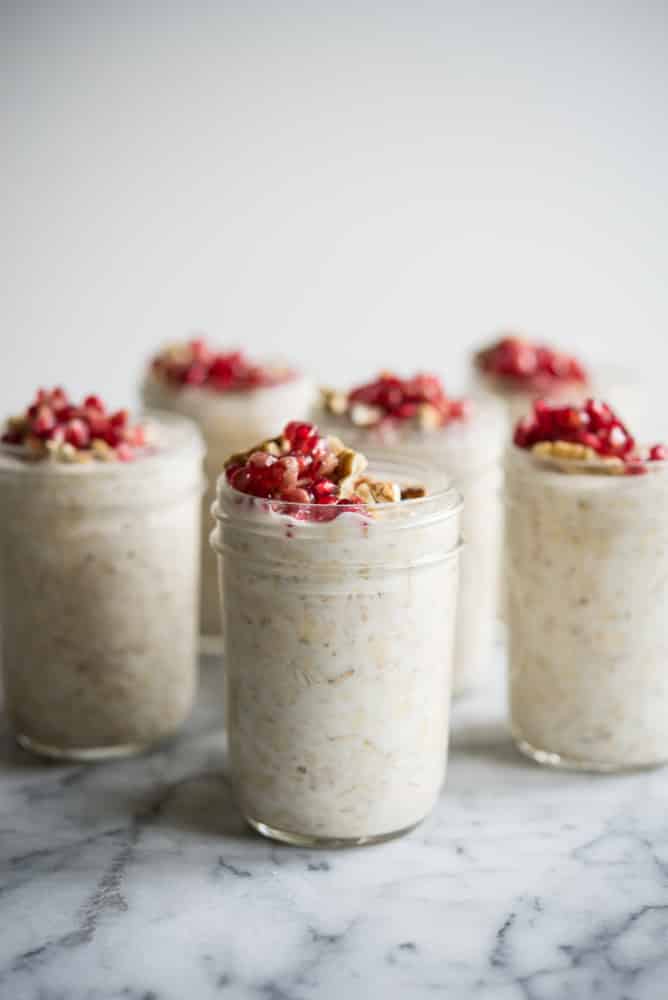 maple pecan overnight oats