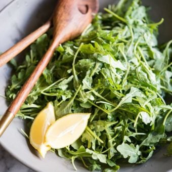 lemon sea salt arugula salad