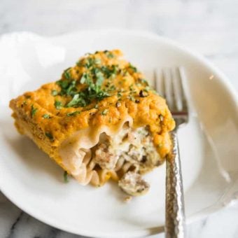 Pumpkin Lasagna Rolls