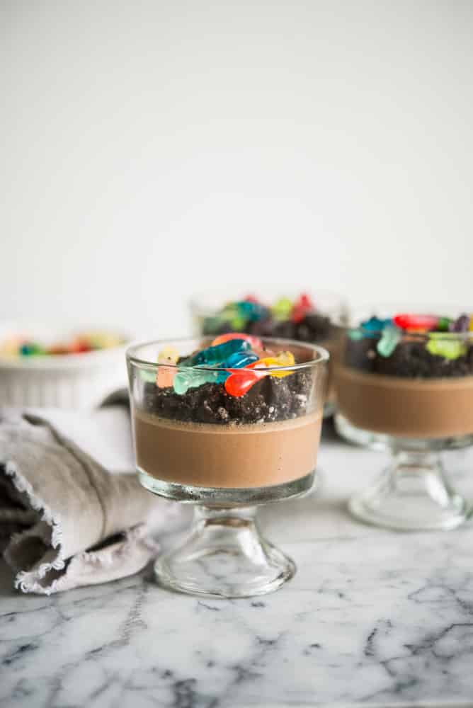 dairy free dirt worm pudding