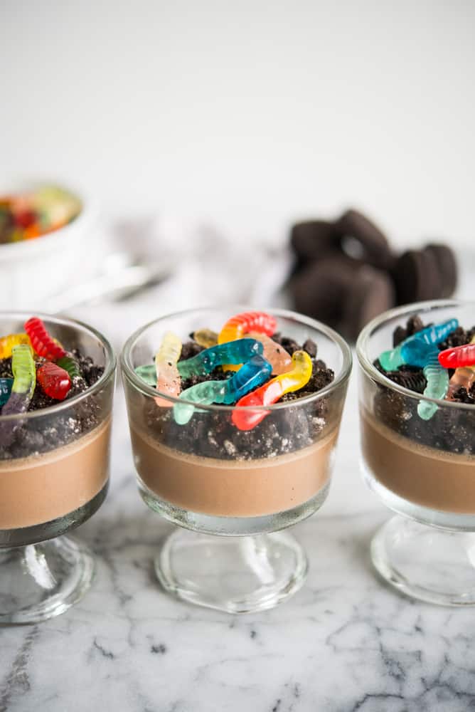 dairy-free dirt worm pudding