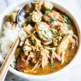 gluten free chicken and sausage gumbo