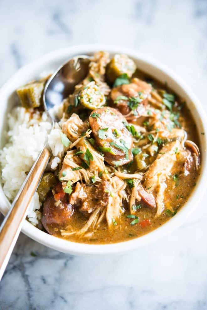 gluten free chicken and sausage gumbo