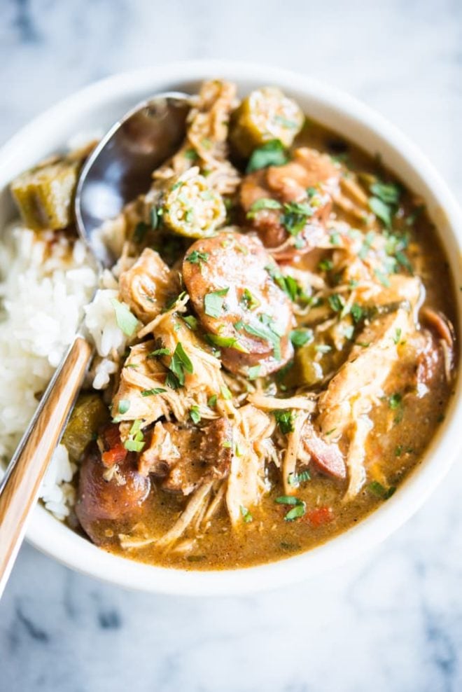 gluten free chicken and sausage gumbo