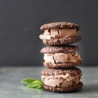 frozen mint chocolate whoopie pies