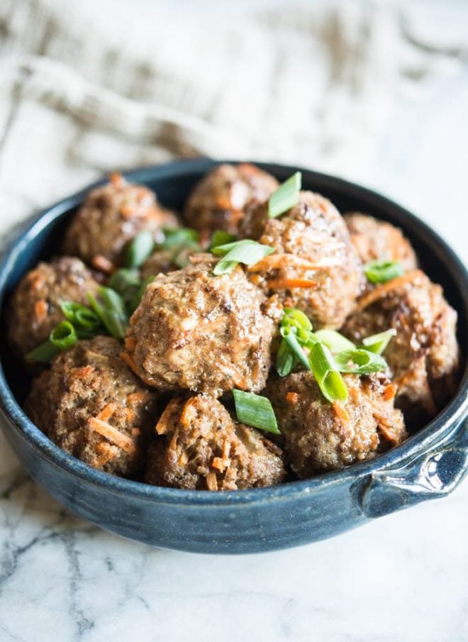 Instant Pot Paleo Egg Roll Meatballs - Fed & Fit