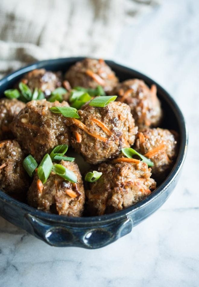 instant pot paleo egg roll meatballs