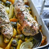 Mustard Pork Tenderloin Bake