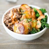 Paleo Bison Plantain Breakfast Bowl