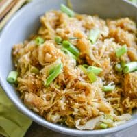 Spaghetti Squash Chow Mein