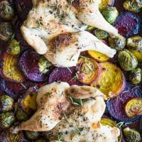 Spatchcock Hen Sheet Pan Dinner