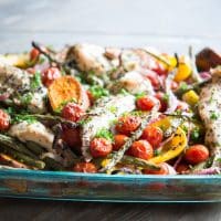 Squeaky Clean Chicken & Veggie Bake