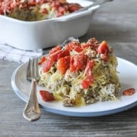 Turkey Spaghetti Casserole