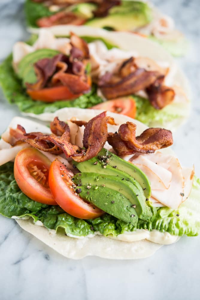 Turkey avocado wraps