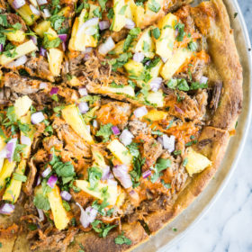 Al Pastor Pizza with Plantain Crust