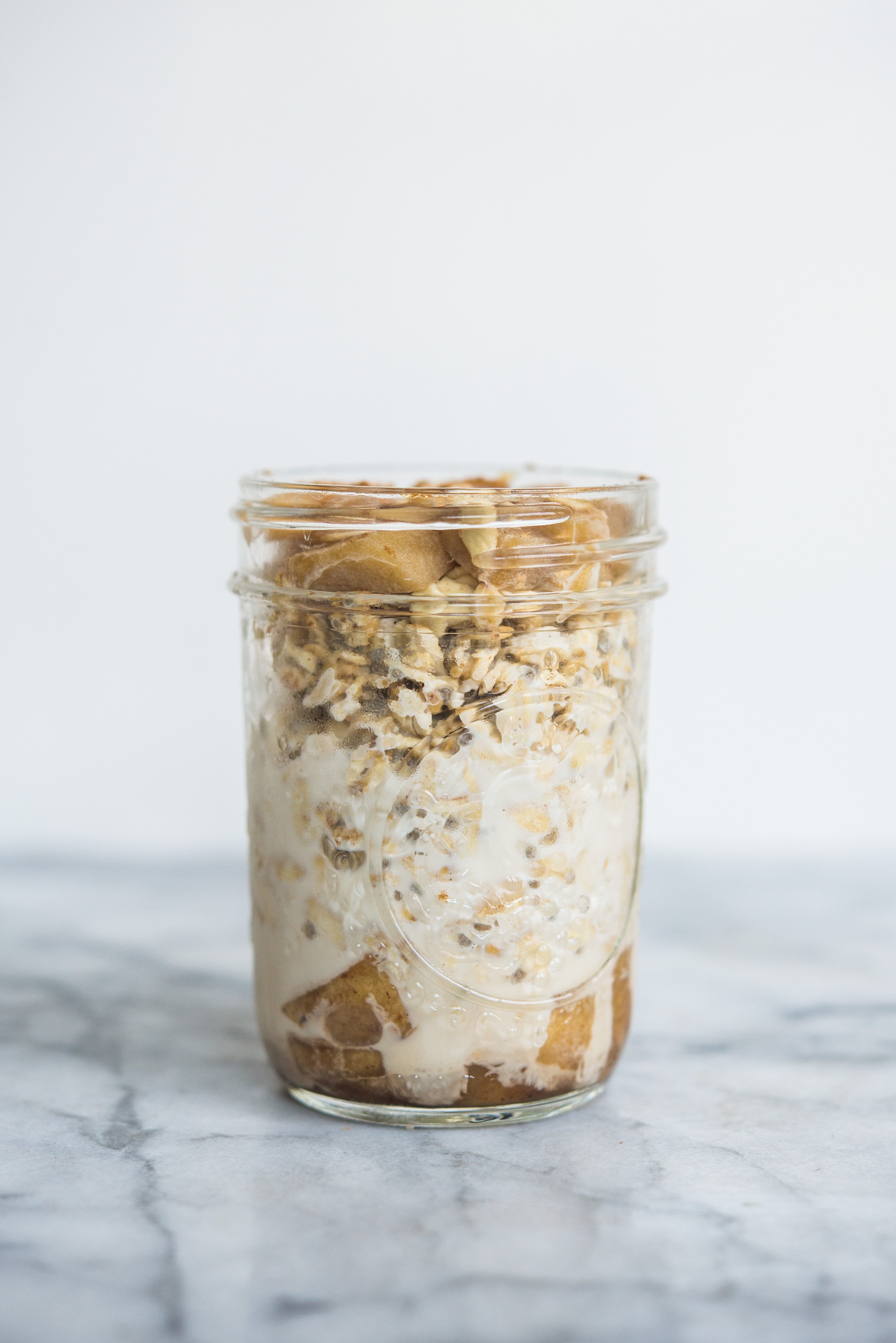 Overnight Oats Container 2-Pack - 10-Oz Glass Mason Jars w/ Spoons & Recipe  Book